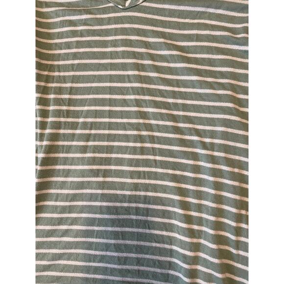 Olivia Rae Green & White Striped Dress Size Medium, Made in USA - Picture 7 of 7